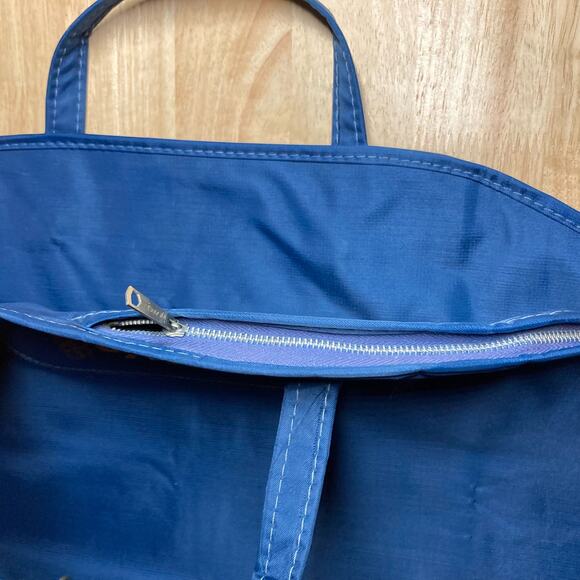 Olympic  Airways Vintage Royal Blue Vinyl Garment Bag. Pre-Owned - Picture 2 of 11